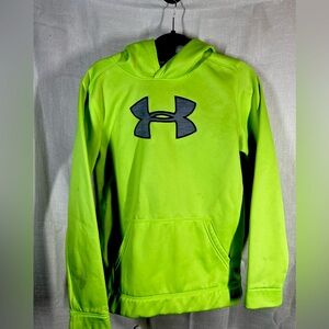 Bright green youth XL Under Armour hoodie